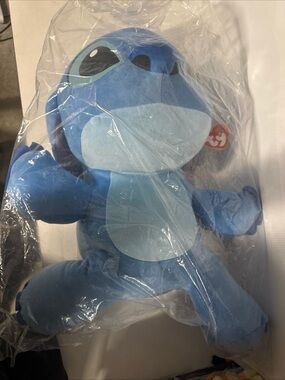 Ty Plush Stitch Character - Light and Dark Blue